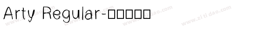 Arty Regular字体转换
